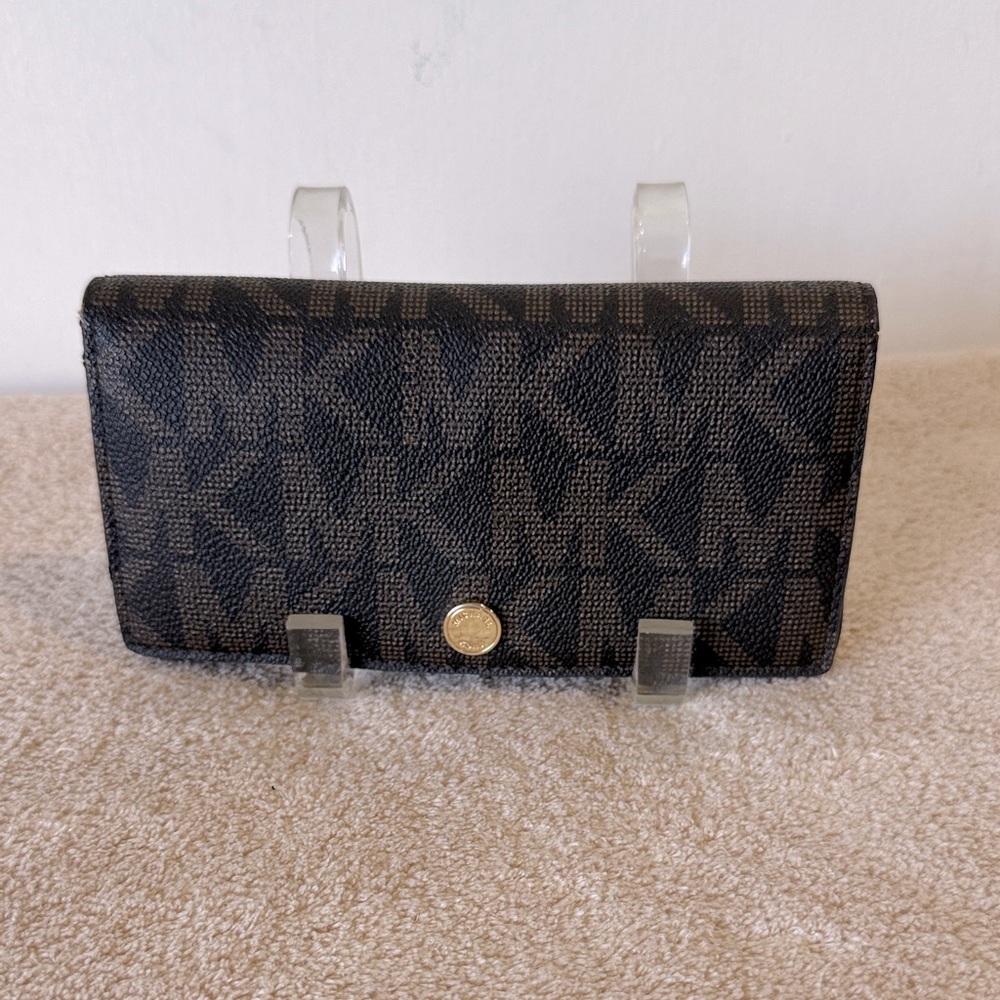 Michael Kors Brown signature bi-fold Wallet
